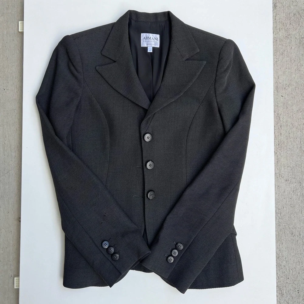 Armani Collezioni Vintage Y2K Fitted Blazer - Office Siren Corpcore Boardroom - Picture 7 of 15